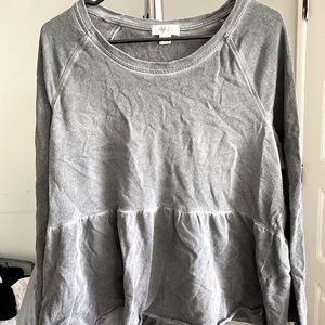 Acid Washed long sleeve blouse
